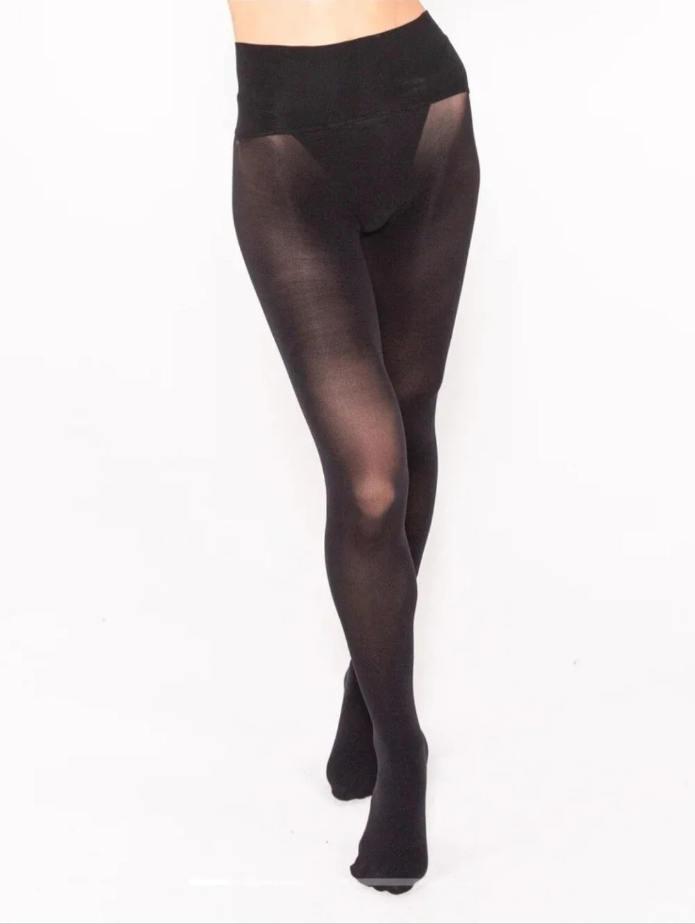 Black Sheer Tights Anti-rip Technology / Opaque Waistband